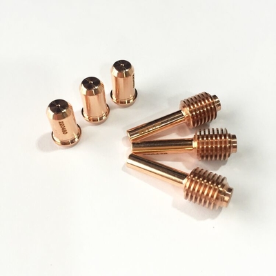 Peças compatíveis de cobre para Hypertherm Powermax 30 materiais de consumo 85159000 com vida útil longa